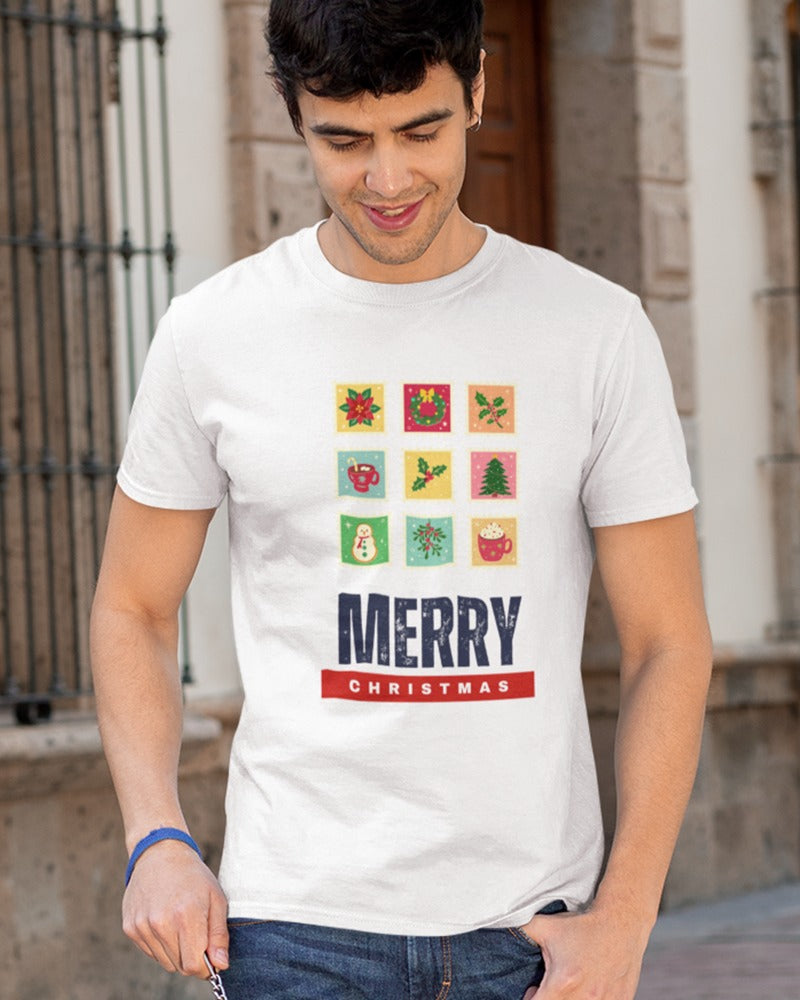Merry Christmas Symbols Classic Fit T-Shirt