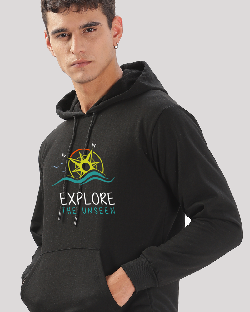 Explorer - Unisex Black Hoodie