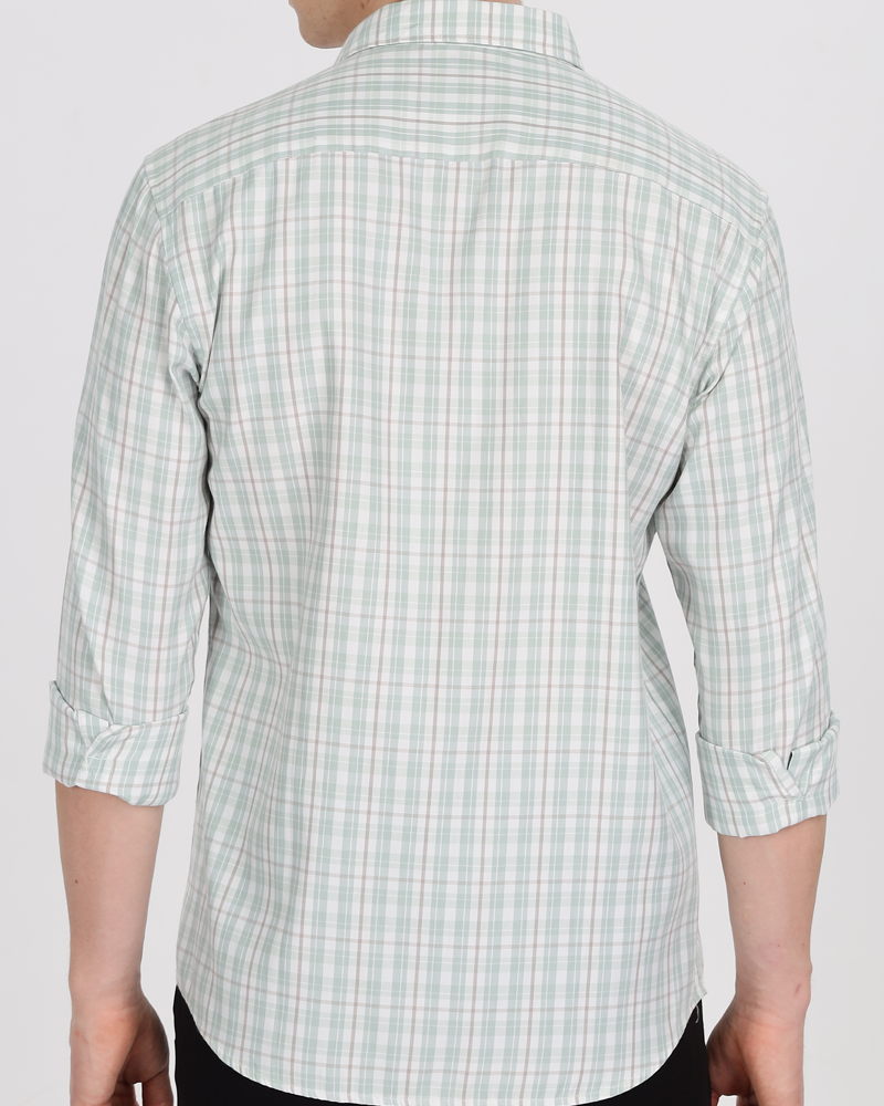 Men's Checks Cotton Regular Fit Shirt MS5