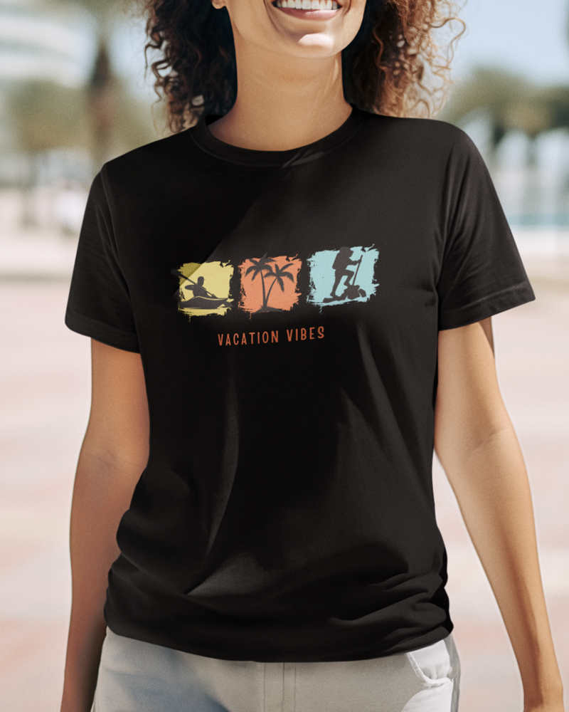 Vacation vibes - Unisex 100% Cotton Yoga T-Shirt
