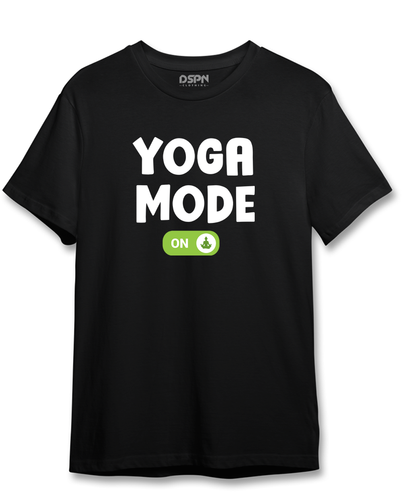Yoga Mode - ON - Premium unisex cotton T-Shirt