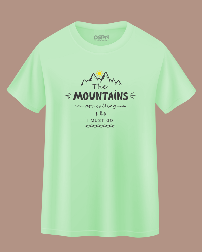 The Mountains are calling i must go - Unisex 100% Premium cotton T-Shirt