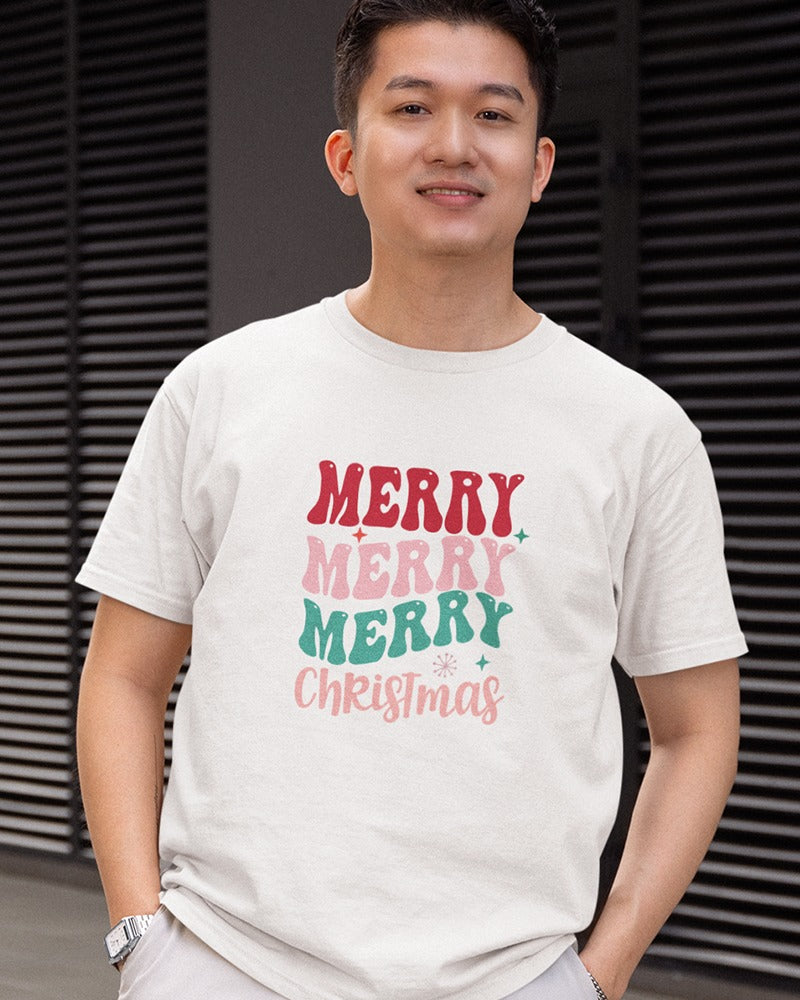 Merry Merry Merry Christmas Classic Fit T-Shirt