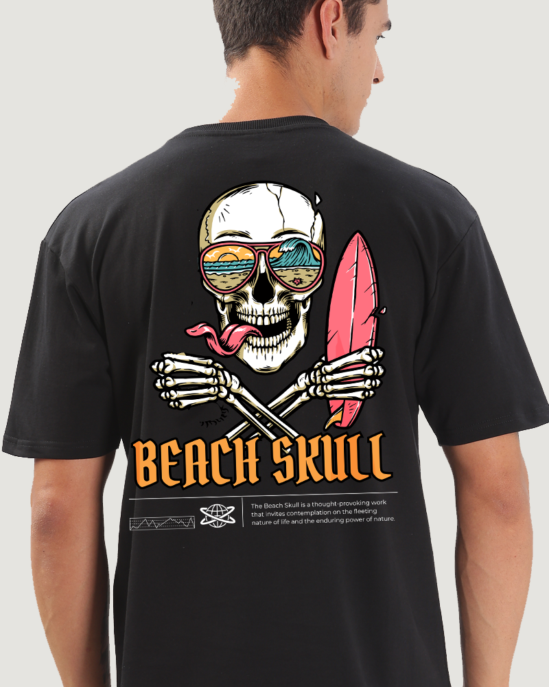 Beack Skull - Unisex Cotton T-Shirt