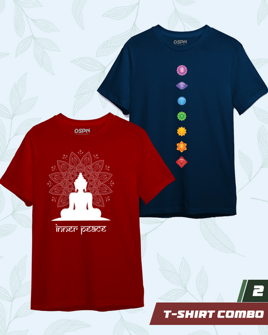 YOGA 2 piece combo 1 - A pack of 2 premium T-Shirts