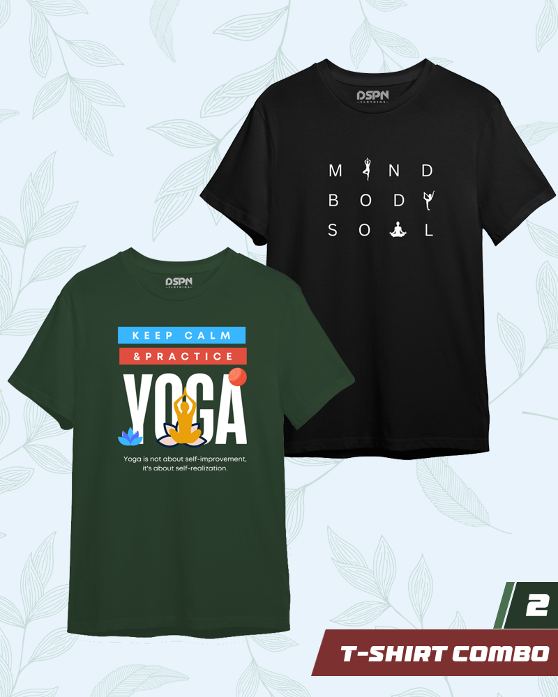 YOGA 2 piece combo 2 - A pack of 2 premium T-Shirts