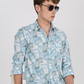 Men's Pattern Cotton Regular Fit Shirt MS4