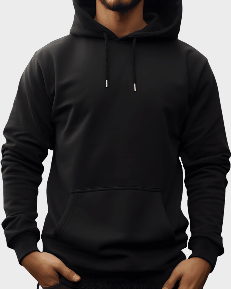 Classic Men Hoodie - Black