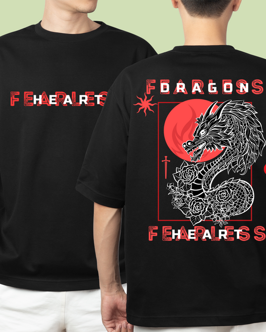 Fearless Dragon - Oversize premium quality 100% cotton T-Shirt