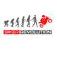 Biker Evolution - Men's Round neck, 100% cotton breathable high quality T-Shirt