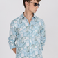 Men's Pattern Cotton Regular Fit Shirt MS4