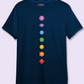 Yoga Chakras - Unisex T-Shirt - Premium cotton Bio washed Half sleeve