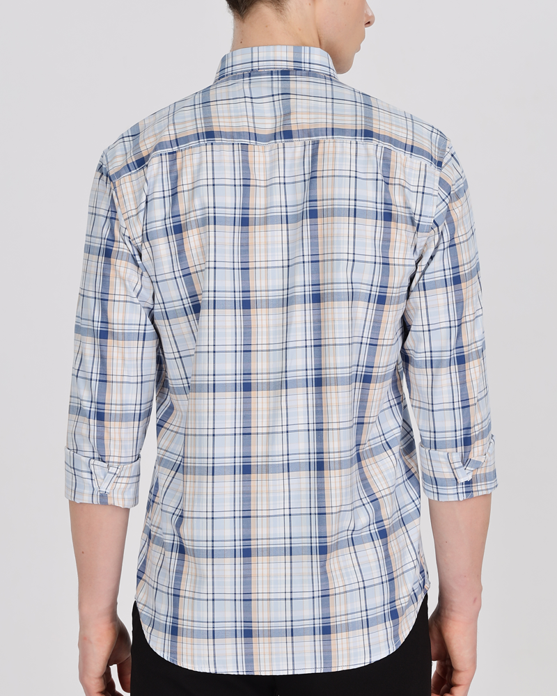 Men's Checks Cotton Regular Fit Shirt MS1