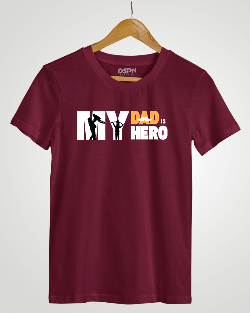 My Dad is My Hero" Classic Fit T-Shirt