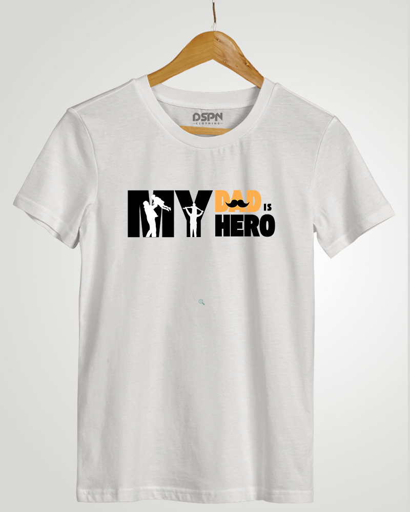 My Dad is My Hero" Classic Fit T-Shirt