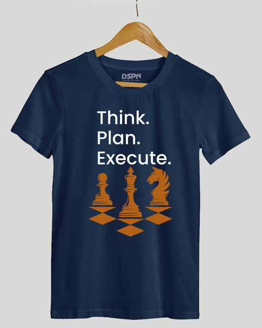 Think Plan Execute  - Premium Cotton Round neck T-Shirt