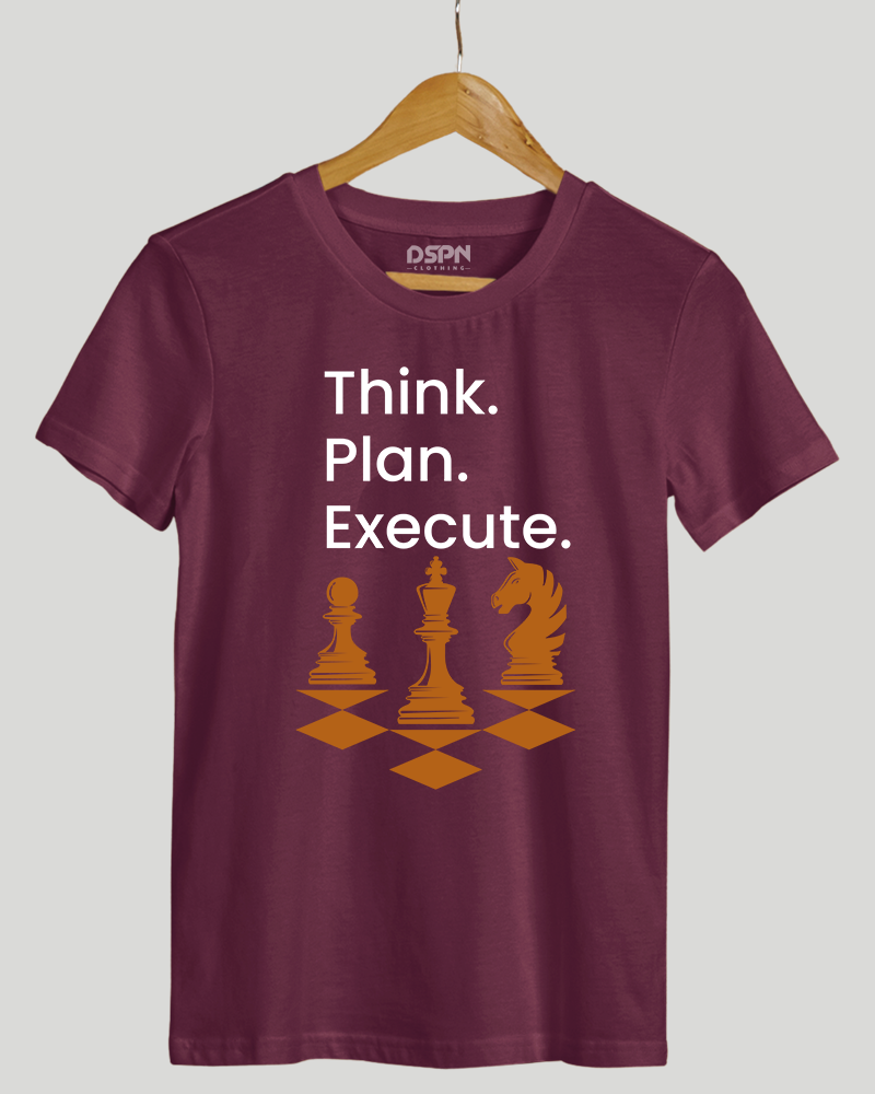 Think Plan Execute  - Premium Cotton Round neck T-Shirt
