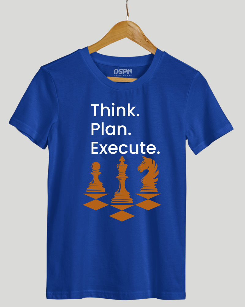 Think Plan Execute  - Premium Cotton Round neck T-Shirt