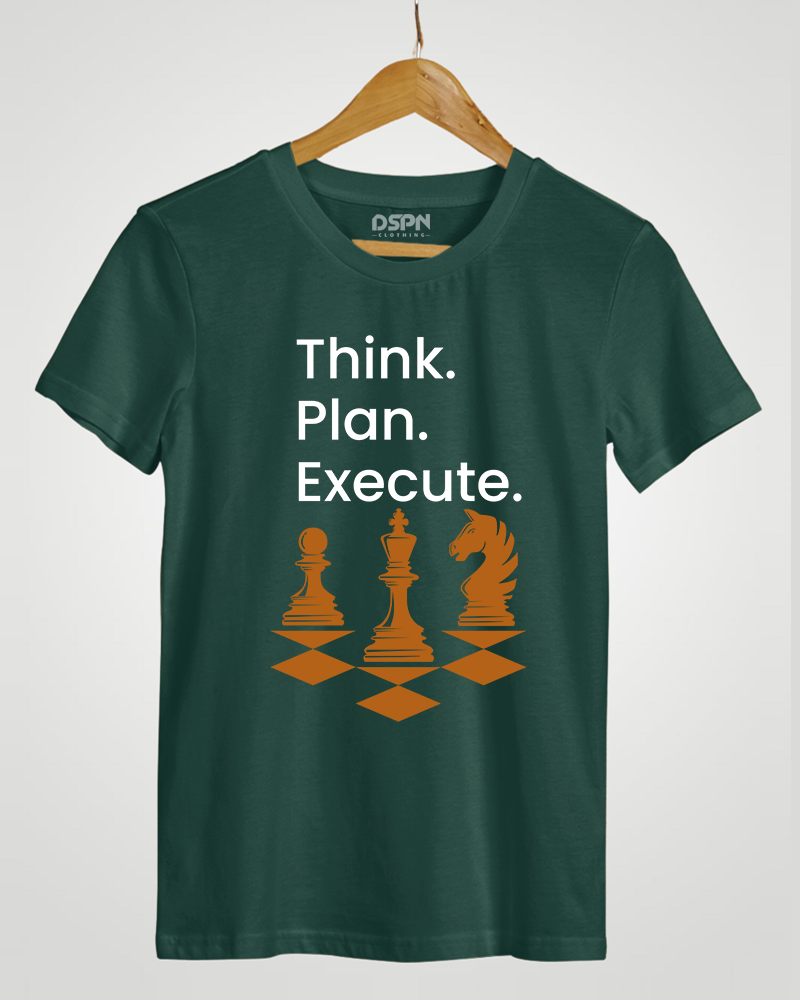 Think Plan Execute  - Premium Cotton Round neck T-Shirt