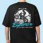 DSPN CLOTHING - Explorer Men's 100% cotton Half sleeves oversize baggy fit Biker T-Shirt