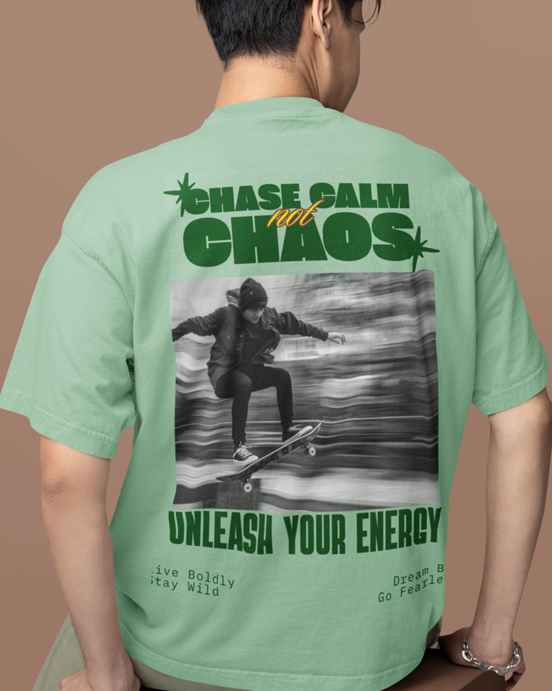 Chase Calm not Chaos unleash your energy  - Unisex premium t-shirt