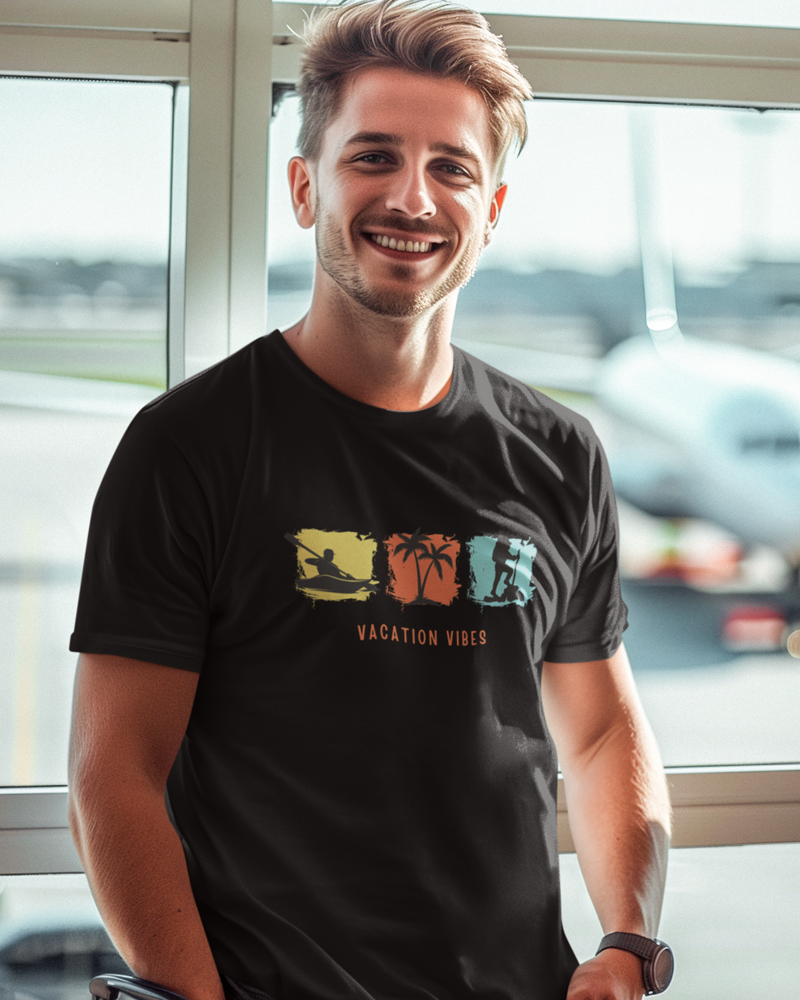 Vacation vibes - Unisex 100% Cotton Yoga T-Shirt