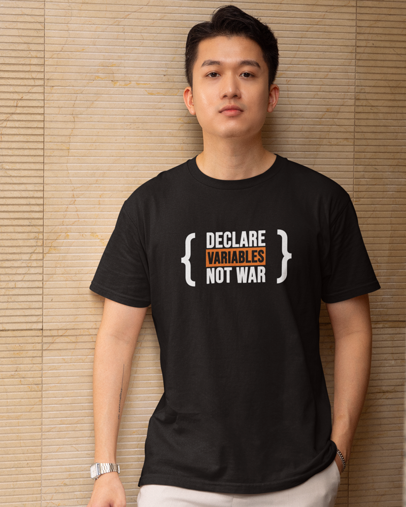 Declare variables, Not war - Men's Programmer T-Shirt - Premium Cotton