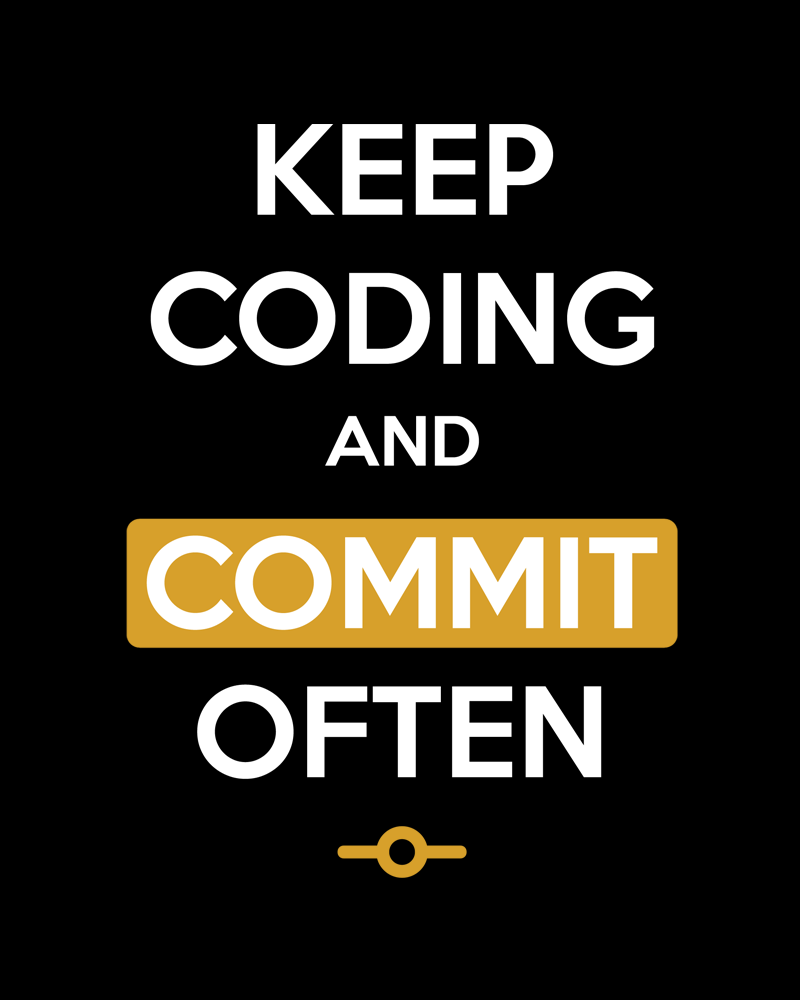 Keep calm & Commit Often - Programmer / Developer Unisex Cotton T-Shirt