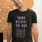 Think outside the box - Men Half Sleeve round neck 100% Cotton T-Shirt