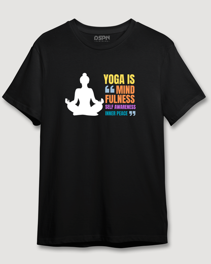 Yoga is Mindfulness  - Unisex Premium 100% cotton Short sleeve T-Shirt