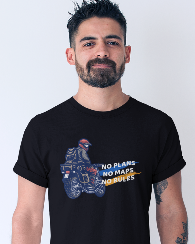 No Plans No Maps No Rules - Premium cotton regular fit unisex t-shirt