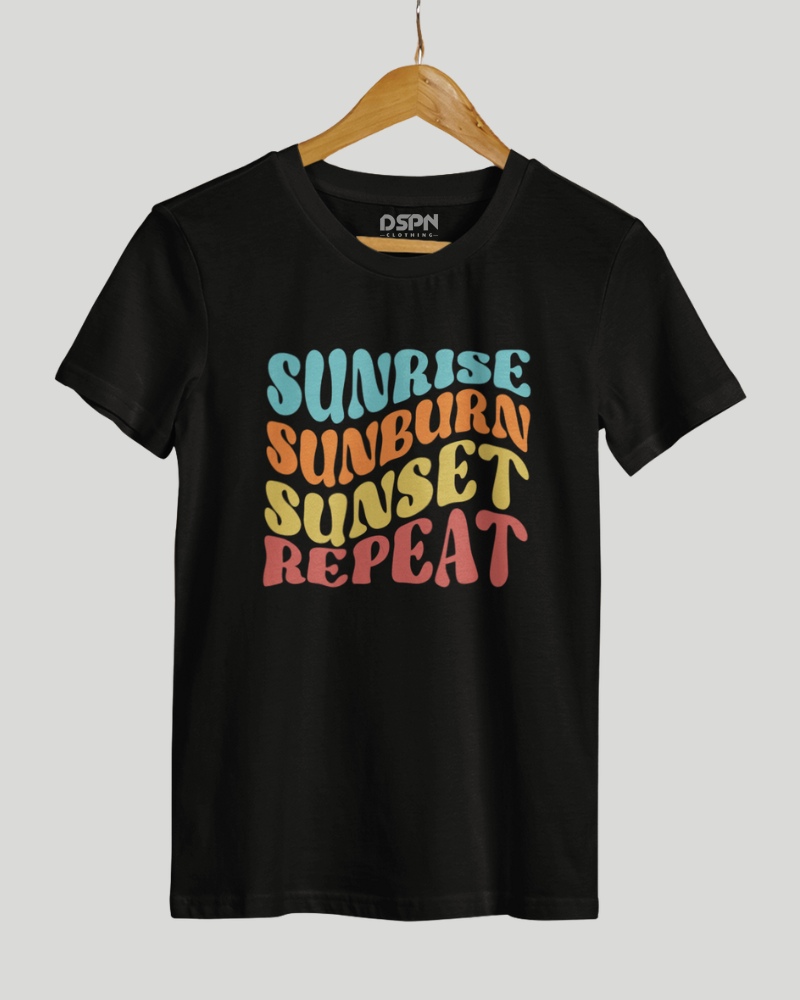 Sunrise Sunburn Sunset Repeat Classic Fit T-Shirt