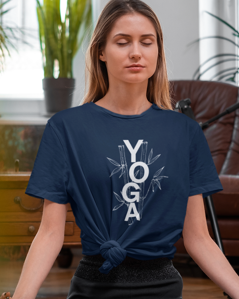 yoga & Tree - Unisex Premium 100% Cotton T-Shirt