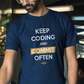 Keep calm & Commit Often - Programmer / Developer Unisex Cotton T-Shirt