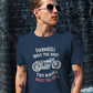 Four wheels Move the Body Two Wheels Move the Soul - Mens Biker Print Tshirt