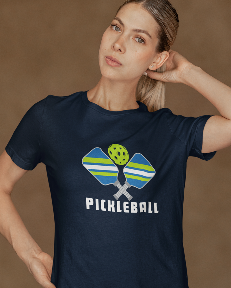 Pickleball - Premium 100% Cotton Round Neck Biker T- Shirt