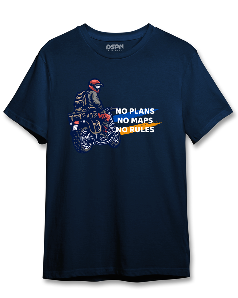 No Plans No Maps No Rules - Premium cotton regular fit unisex t-shirt