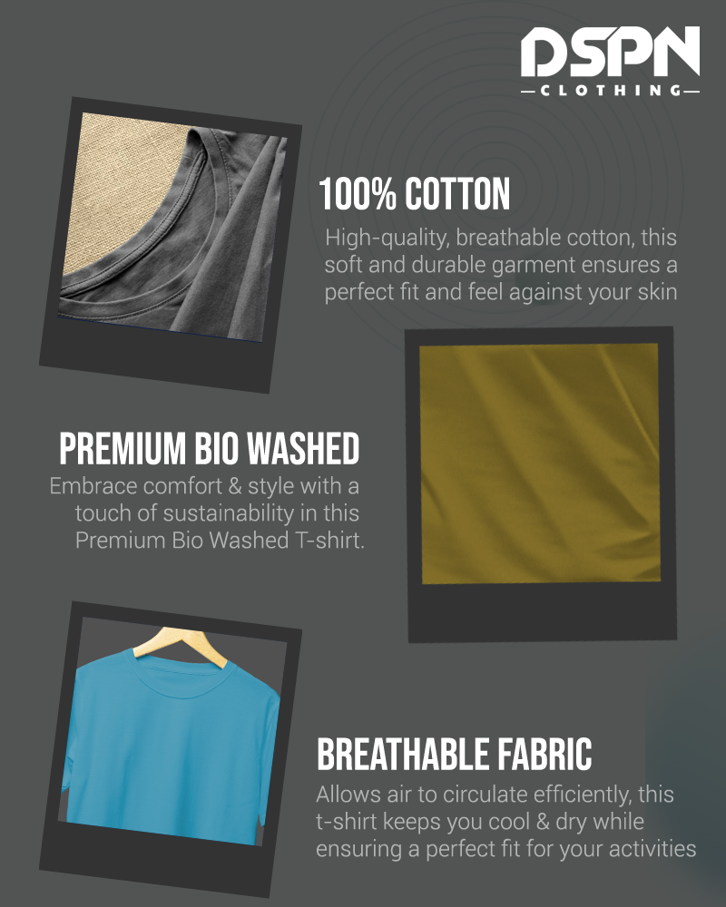 Think outside the box - Men Half Sleeve round neck 100% Cotton T-Shirt