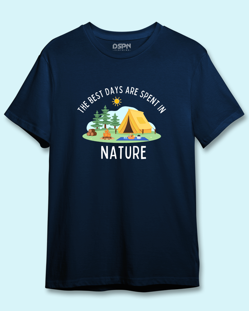 The best days are spent in nature - Unisex 100% Premium cotton T-Shirt