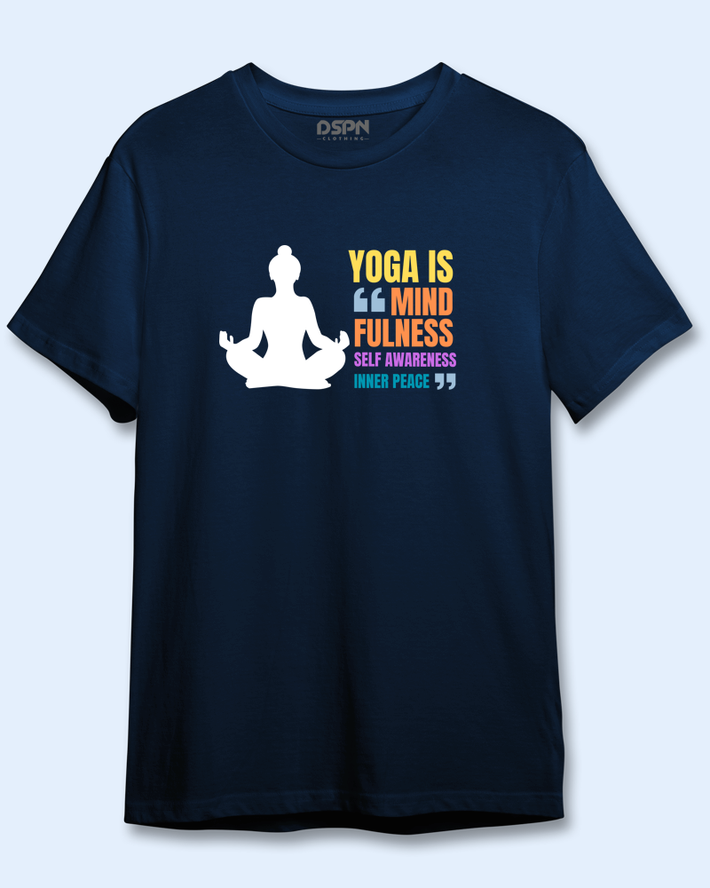 Yoga is Mindfulness  - Unisex Premium 100% cotton Short sleeve T-Shirt