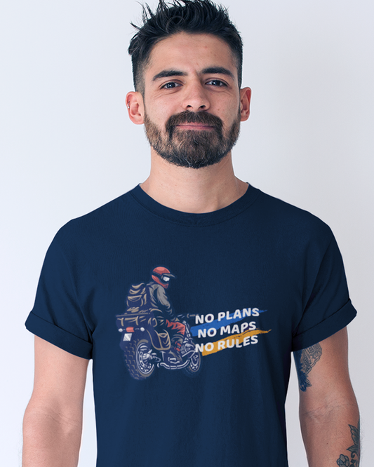 No Plans No Maps No Rules - Premium cotton regular fit unisex t-shirt