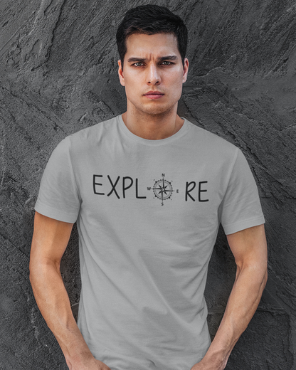 Explore Outdoors - Men Cotton Half Sleeves T-shirt