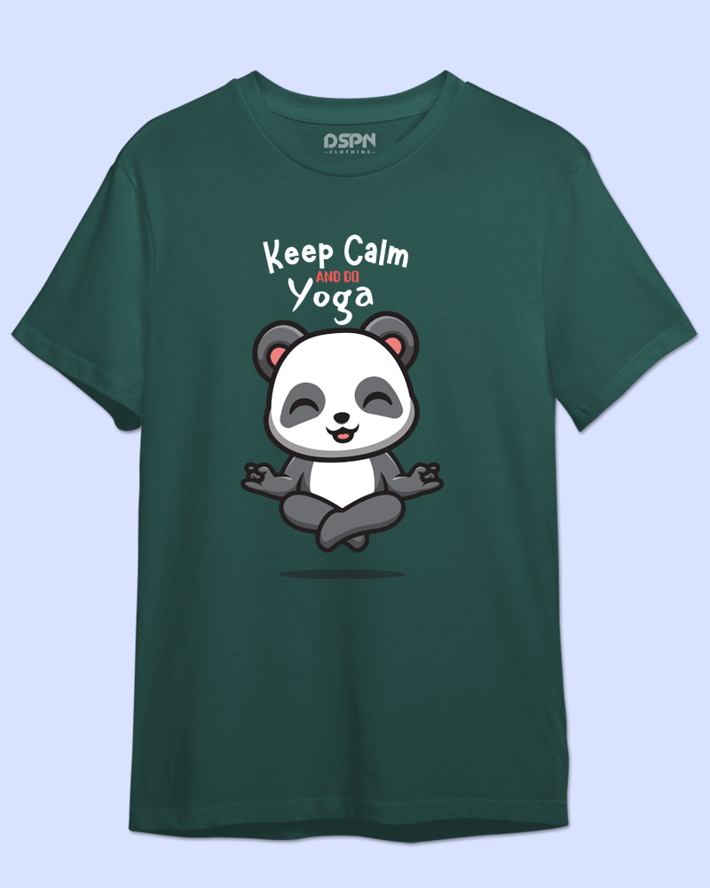 keep calm and do yoga - Unisex Premium 100% Cotton T-Shirt