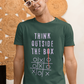 Think outside the box - Men Half Sleeve round neck 100% Cotton T-Shirt