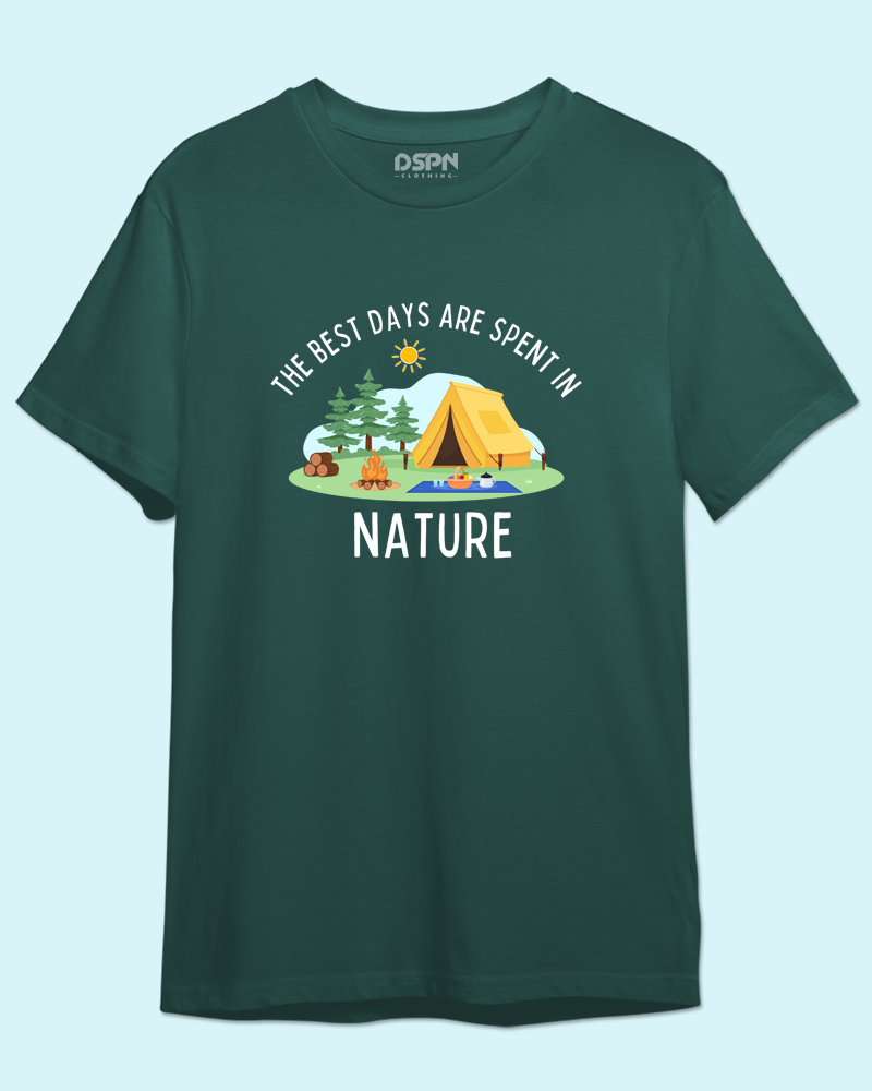 The best days are spent in nature - Unisex 100% Premium cotton T-Shirt