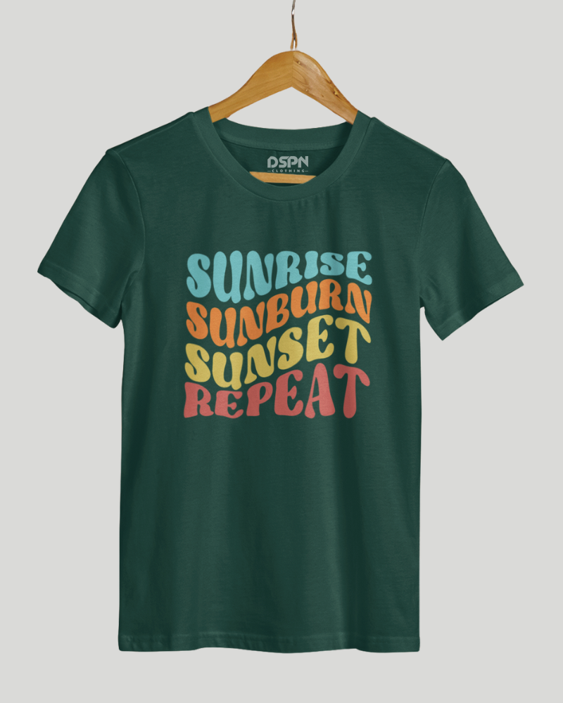 Sunrise Sunburn Sunset Repeat Classic Fit T-Shirt