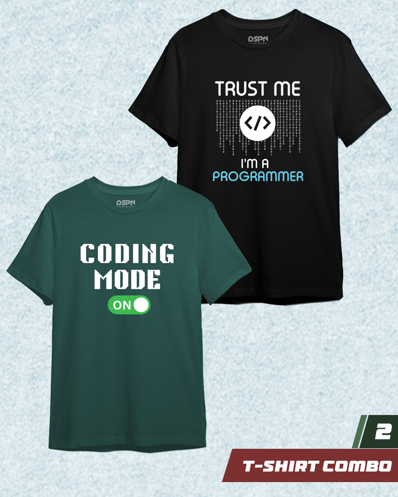 Programmer 2 piece combo 2 - A pack of 2 premium Unisex T-Shirts