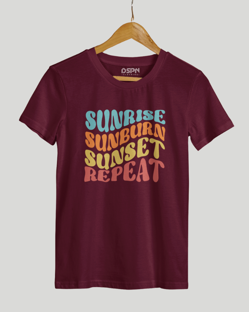 Sunrise Sunburn Sunset Repeat Classic Fit T-Shirt