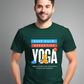 Keep Calm & Practice Yoga - Unisex 100% premium half sleeves cotton t-shirt