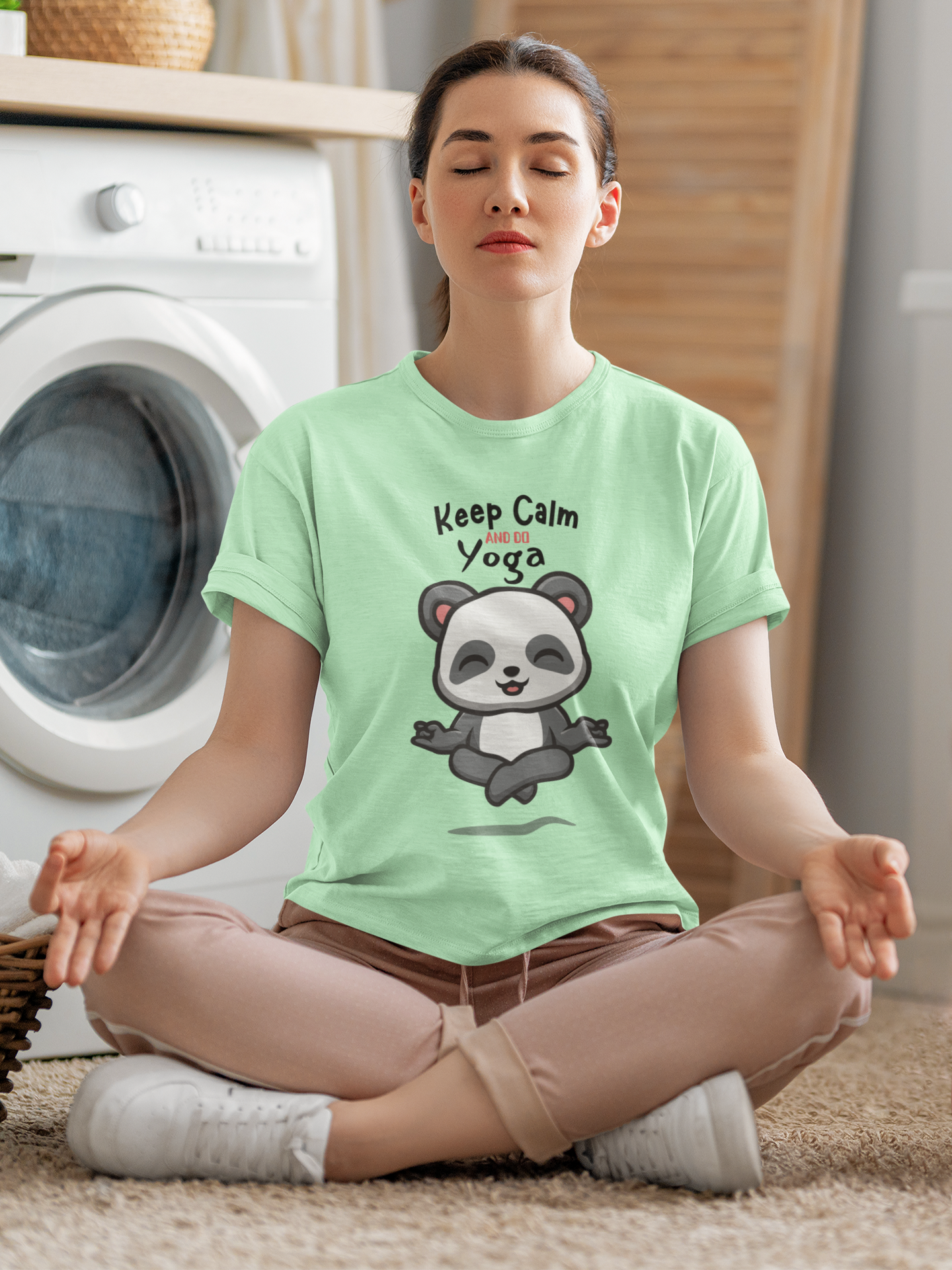 keep calm and do yoga - Unisex Premium 100% Cotton T-Shirt